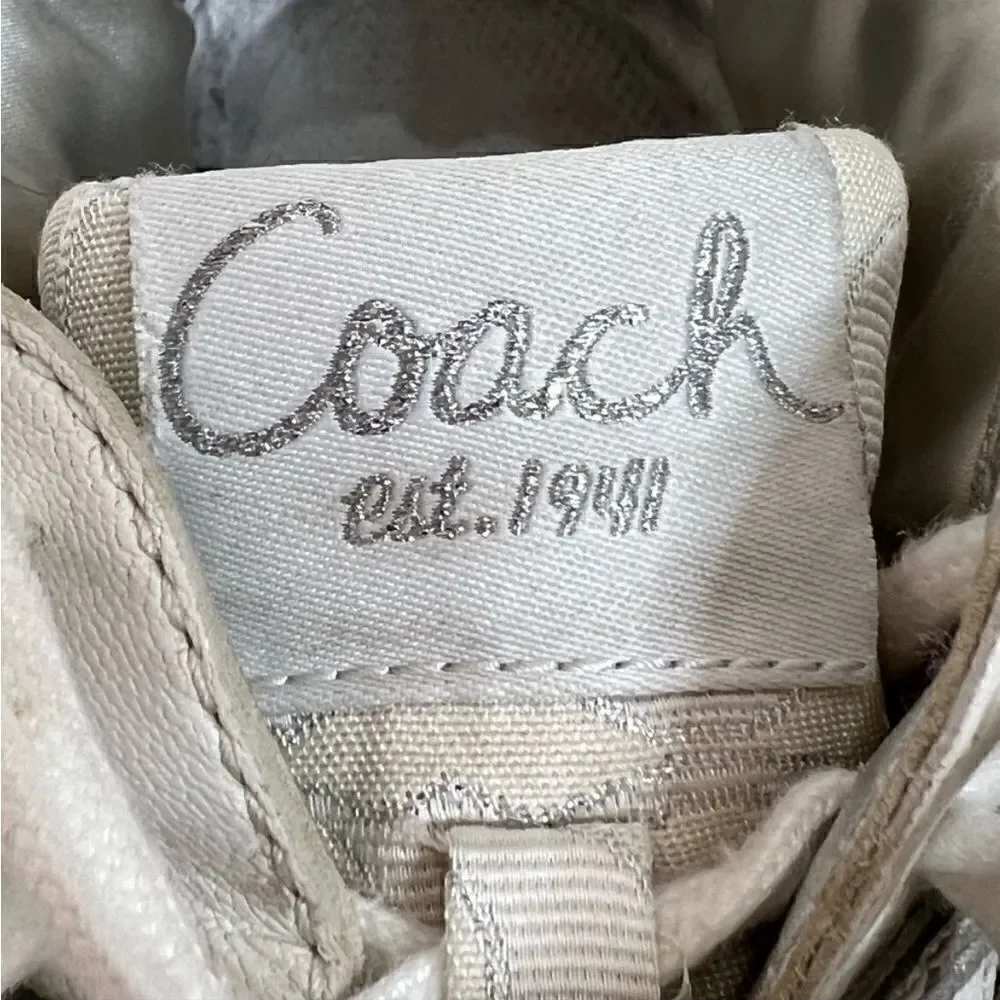Coach Nova Signature C Silver Sneakers 9M